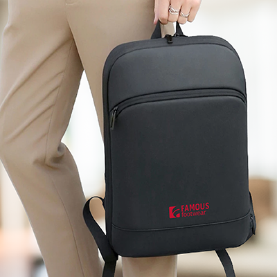 15.6" SLIM Expandable Laptop Backpack 03